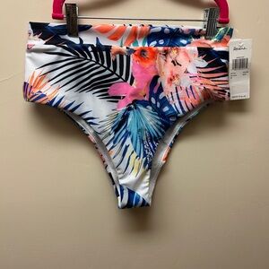 NWT Raisins Bikini Bottom White high waisted